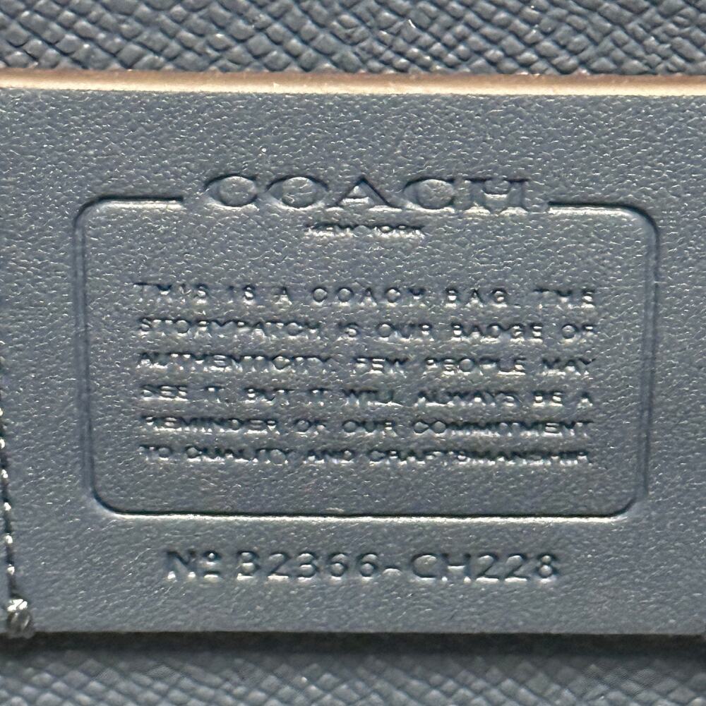 Coach Mollie Tote Bag 25 Signature C Light Blue - Picture 9 of 12